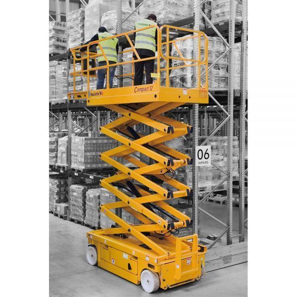 Plataformas de tijeras Haoulotte eléctricas Compact 12 - ALQUIOR