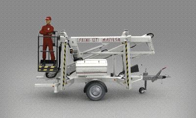 AnimacionParma12t Plataformas elevadoras remolcables 12T